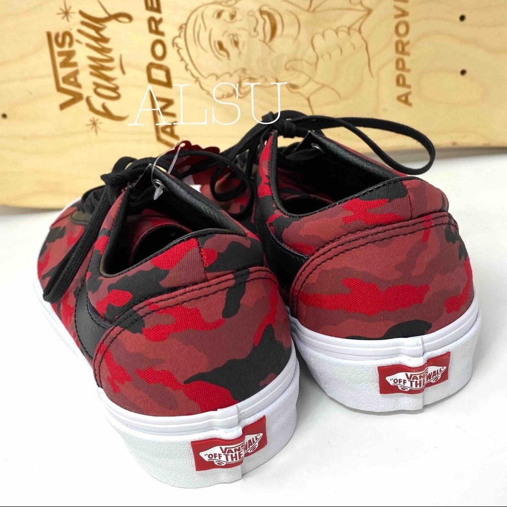 VANS BOLD Ni No limit Camo Red Women’s Sneakers - Picture 7 of 10